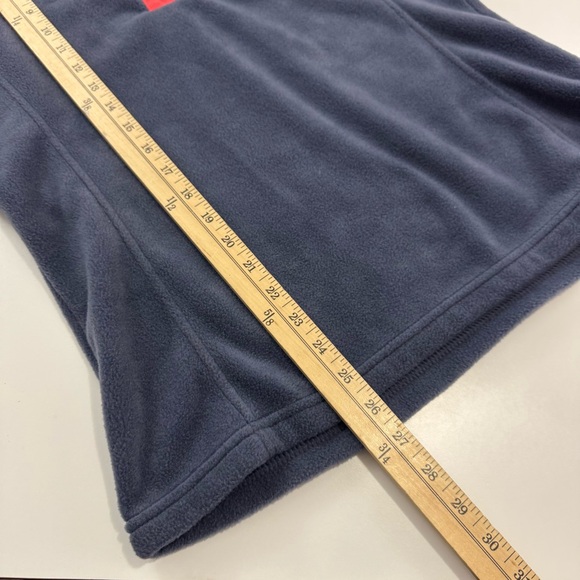 Columbia Women’s M Blue 1/4 Snap Soft Fleece Pullover Jacket Sweater Outdoorsy - Picture 10 of 12